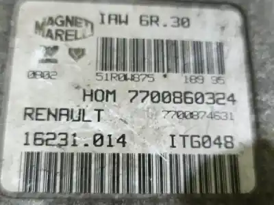 Second-hand car spare part ecu engine control for renault clio iv 1.2 tce energy 118 cv / 87 kw oem iam references 7700860324  