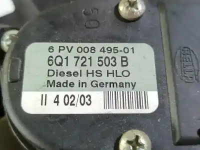 Автозапчастина б/у ПЕДАЛЬНИЙ ПОТЕНЦІОМЕТР для VOLKSWAGEN POLO  Посилання на OEM IAM 6Q1721503B  