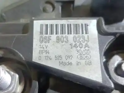 Автозапчастина б/у генератор для audi a4 avant (8k5) 2.0 básico [2.0 ltr. - 110 kw 16v tdi] посилання на oem iam 06f903023j  0124525092