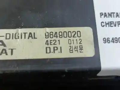 Second-hand car spare part multifunction display for chevrolet lacetti sx oem iam references 96490020  