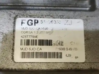 Автозапчастина б/у ебу контролер двигуна для opel corsa c corsa c посилання на oem iam 55196352  7160004903