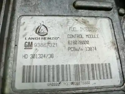 Peça sobressalente para automóvel em segunda mão centralina de motor uce por opel zafira c excellence start stop referências oem iam 93867321