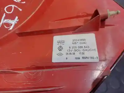Second-hand car spare part left tailgate light for renault clio iii business oem iam references 20240999  