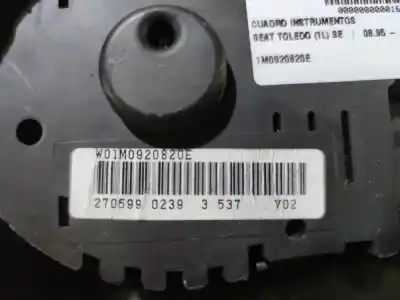 Автозапчастина б/у ПАНЕЛЬ ІНСТРУМЕНТІВ для SEAT TOLEDO II (1M2)  Посилання на OEM IAM 1M0920820E  