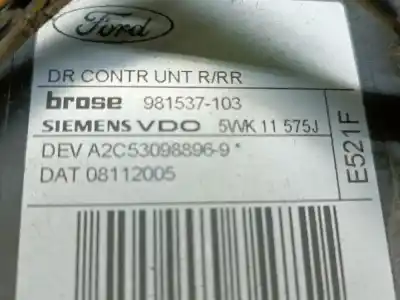 Автозапчасти б/у ЗАДНИЙ ПРАВЫЙ СТЕКЛОРЕГУЛЯТОР за FORD FOCUS  ссылки OEM IAM 3M51R045H22A  