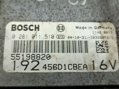 Second-hand car spare part ecu engine control for fiat stilo multi wagon (192) 1.9 multijet 120 dynamic oem iam references 0281011510