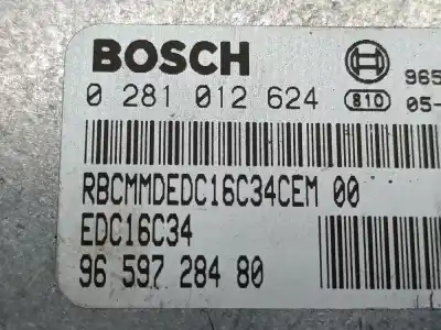 Peça sobressalente para automóvel em segunda mão centralina de motor uce por citroen c5 berlina lx (e) referências oem iam 0281012624