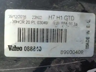 Second-hand car spare part left headlight for citroen c5 berlina lx (e) oem iam references 088840  89900409