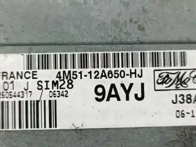 Gebrauchtes Autoersatzteil ECU-MOTORSTEUERGERÄT UCE Motorsteuergerät zum MAZDA 6 LIM. (GH)  OEM-IAM-Referenzen 4M5112A650HJ  
