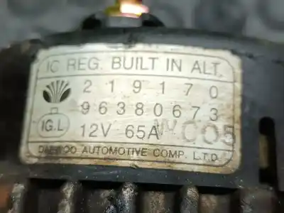 Peça sobressalente para automóvel em segunda mão alternador por daewoo matiz se referências oem iam 219170  96380673