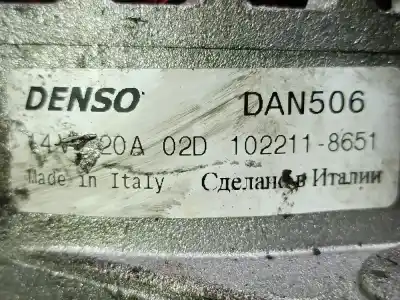 Second-hand car spare part alternator for fiat stilo multi wagon (192) 1.9 multijet 120 dynamic oem iam references dan506  1022118651