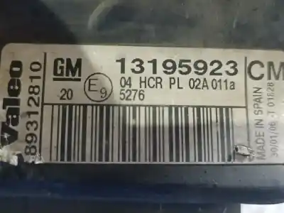 Second-hand car spare part left headlight for opel corsa c corsa c oem iam references 13195923  