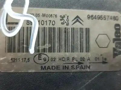 Pezzo di ricambio per auto di seconda mano faro anteriore sinistro per citroen xsara picasso xsara picasso 2.0 hdi riferimenti oem iam 9649557480  