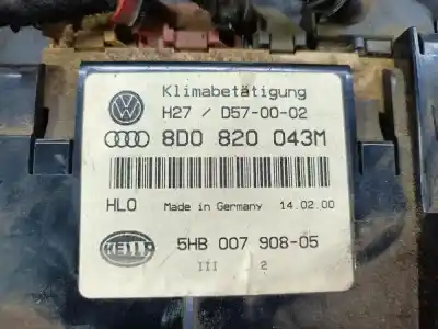 Second-hand car spare part climate control for audi a4 avant (b5) 1.9 tdi quattro oem iam references 8d0820043m  