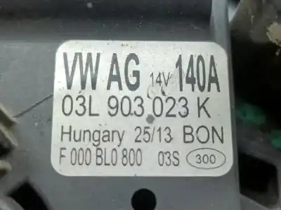 Second-hand car spare part ALTERNATOR for AUDI A3 (8V)  OEM IAM references 03L903023K  