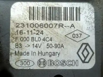 Pezzo di ricambio per auto di seconda mano alternatore per renault clio iv clio iv riferimenti oem iam 231006007r  