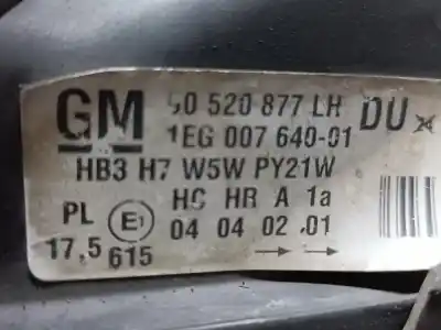 Автозапчастина б/у  для CORSA ASTRA  Посилання на OEM IAM 90520877LH  