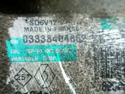 Peça sobressalente para automóvel em segunda mão compressor de ar condicionado a/a a/c por renault clio iii business referências oem iam 8200651251