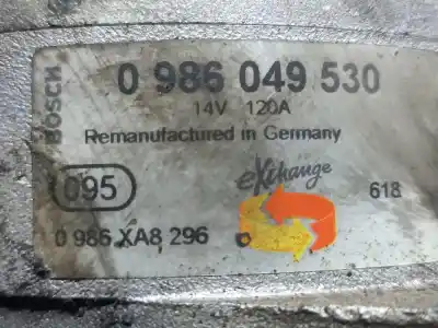 Автозапчастина б/у генератор для fiat stilo multi wagon (192) 1.9 multijet 120 dynamic посилання на oem iam 0986049530  