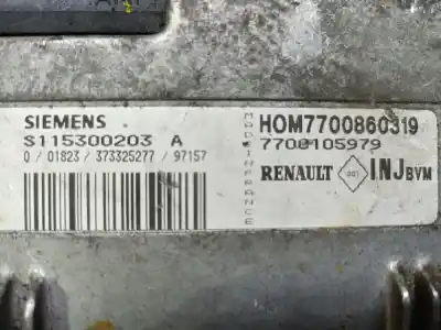 Автозапчастина б/у ебу контролер двигуна для renault megane i scenic ja renault посилання на oem iam 7700860319  