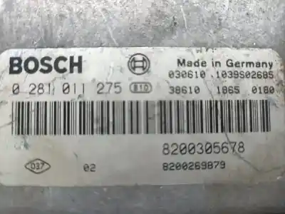Second-hand car spare part ecu engine control for renault megane i scenic ja renault oem iam references 8200305678  