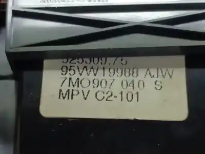 Peça sobressalente para automóvel em segunda mão comando de sofagem (chauffage / ar condicionado) por volkswagen sharan van (7m_) 1.9 tdi (7m8) referências oem iam 7m0907040s
