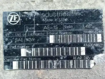 Pezzo di ricambio per auto di seconda mano differenziale posteriore per clase c clase m w163 430 163.172 riferimenti oem iam 4460060029  460310012