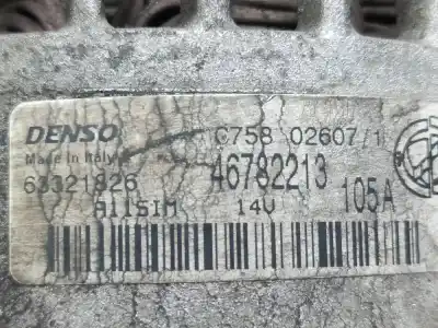 Pezzo di ricambio per auto di seconda mano alternatore per alfa romeo 147 (190) 937a5000 riferimenti oem iam 46782213  63321826
