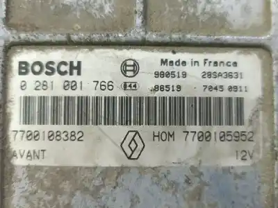 İkinci el araba yedek parçası Ecu Motor Kontrol Cihazi için RENAULT MEGANE I SCENIC (JA0) * OEM IAM referansları 7700105952  