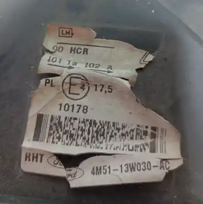 Second-hand car spare part left headlight for ford focus berlina (cap) ambiente (d) oem iam references 4m5113w030ac  