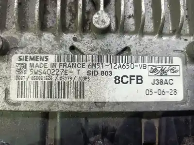 Second-hand car spare part ECU ENGINE CONTROL for FORD FOCUS LIM. (CB4)  OEM IAM references 6M5112A650VB  