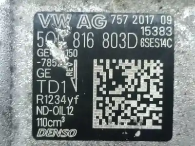 Second-hand car spare part  for SEAT IBIZA  OEM IAM references 5Q0816803D  