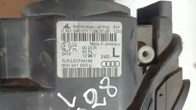 Second-hand car spare part left headlight for audi a4 ber. (b8) basico oem iam references 8k0941003c  