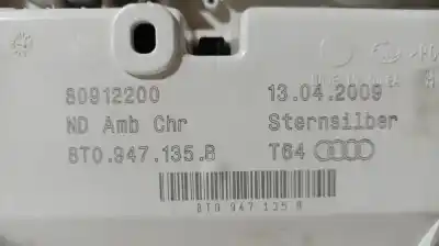 Peça sobressalente para automóvel em segunda mão luz interior por audi a4 ber. (b8) basico referências oem iam 8t0947135b  