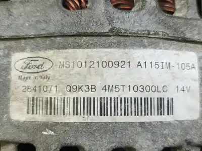 Second-hand car spare part Alternator for FORD FOCUS BERLINA (CAP) Ambiente (D) OEM IAM references 4M5T10300LC  
