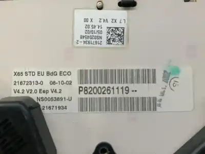 Автозапчастина б/у панель інструментів для renault clio ii fase ii b cb0 authentique посилання на oem iam 8200261119  