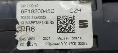Peça sobressalente para automóvel em segunda mão comando de sofagem (chauffage / ar condicionado) por seat ibiza (kj1) reference referências oem iam 6f1820045d