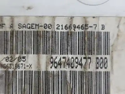 Pezzo di ricambio per auto di seconda mano display multifunzione per citroen c2 collection riferimenti oem iam 9647409477