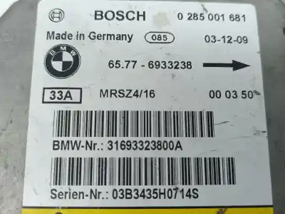 Peça sobressalente para automóvel em segunda mão centralina de airbag por bmw x5 (e53) 3.0d referências oem iam 65776933238