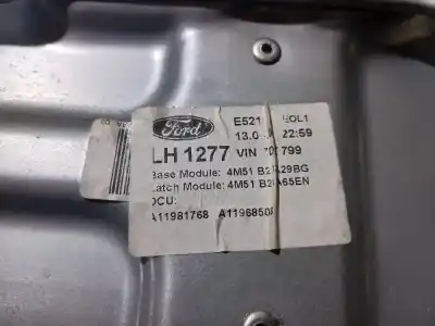 Second-hand car spare part driver left window regulator for ford focus berlina (cap) ambiente (d) oem iam references 4m51b2a  