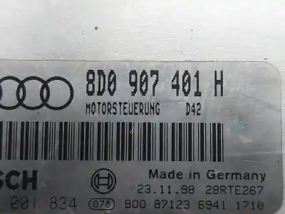 Peça sobressalente para automóvel em segunda mão CENTRALINA DE MOTOR UCE por AUDI A4  Referências OEM IAM 8D0907401H  
