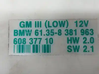 Second-hand car spare part electronic module for bmw serie 5 berlina (e39) 523i oem iam references 60837710  