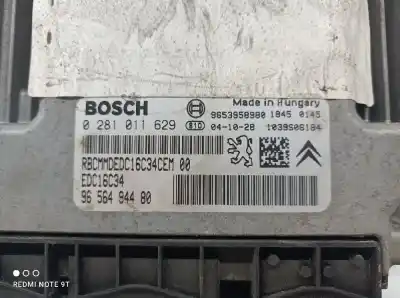 Second-hand car spare part ecu engine control for citroen c4 berlina collection oem iam references 9656494480  0281011629
