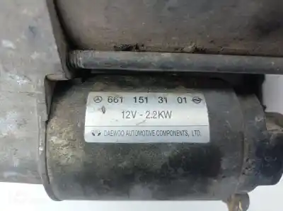 Second-hand car spare part starter motor for ssangyong rexton rx 270 full oem iam references 6611513101  