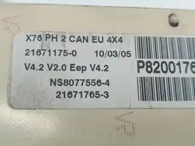 Gebrauchtes Autoersatzteil INSTRUMENTENTAFEL zum RENAULT KANGOO  OEM-IAM-Referenzen 8200176652B  216501761