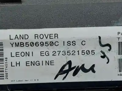 Pezzo di ricambio per auto di seconda mano SCATOLA RELÈ/FUSIBILI per LAND ROVER DISCOVERY  Riferimenti OEM IAM YMB506950C  