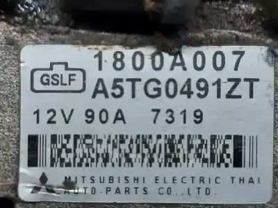 Автозапчастина б/у ГЕНЕРАТОР для MITSUBISHI L 200  Посилання на OEM IAM 1800A007  
