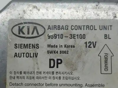 Pezzo di ricambio per auto di seconda mano centralina airbag per kia sorento 2.5 crdi concept riferimenti oem iam 959103e100