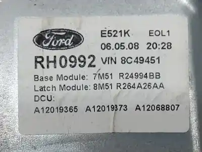 Автозапчастина б/у регулятор скла заднього правого для ford cmax cb3 ambiente посилання на oem iam 7m51r045h22b  