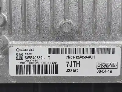 Pezzo di ricambio per auto di seconda mano centralina motore per ford cmax cb3 ambiente riferimenti oem iam 7m5112a650auh  